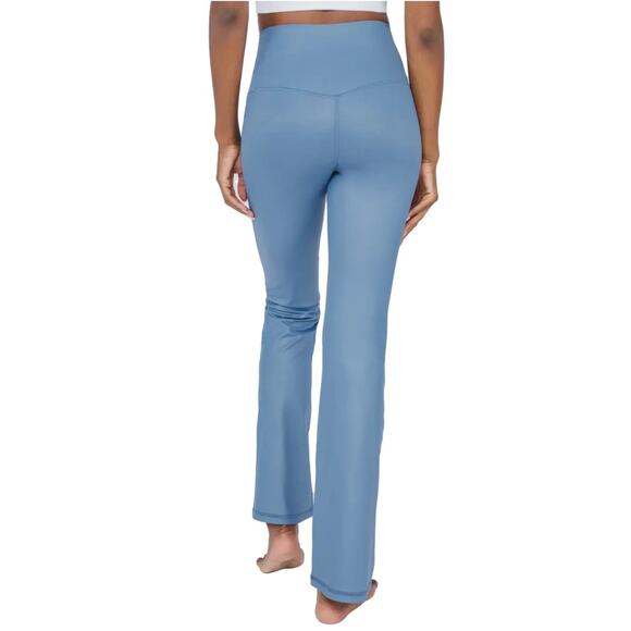 NWT 90 Degree By Reflex High Rise Tummy Control Flared Leg Athletic Yoga Pants - Picture 5 of 9